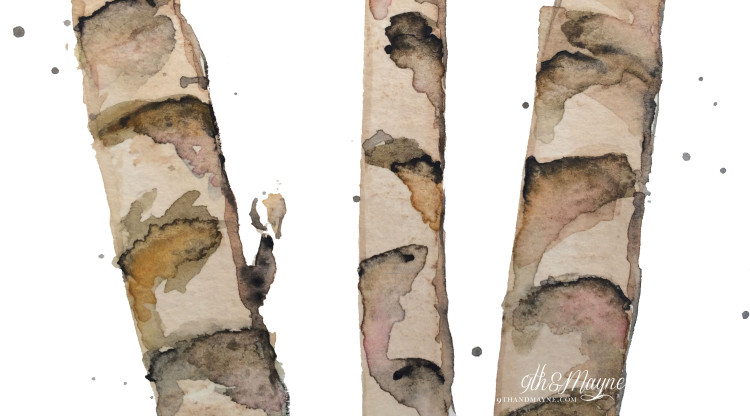 Learn to Paint Watercolor Birch Trees
