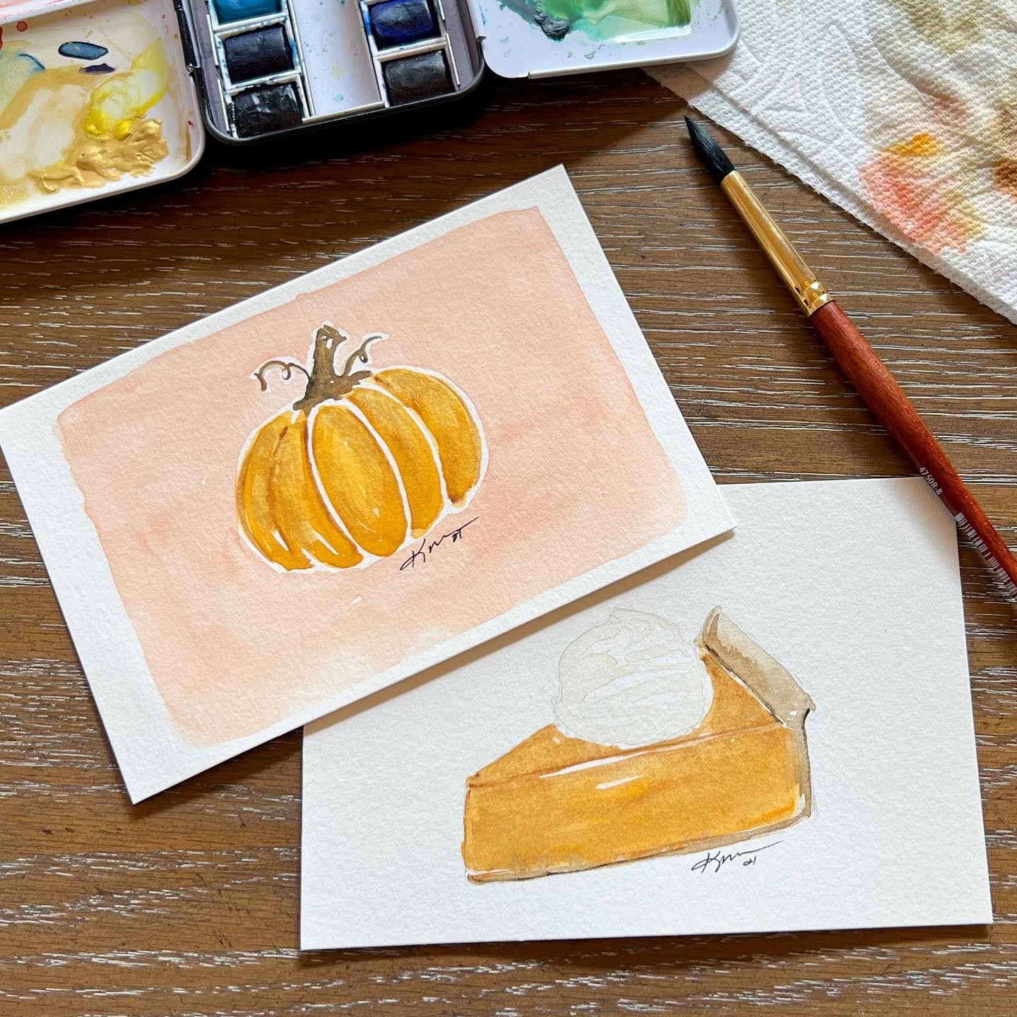 Watercolors Fall & Thanksgiving
